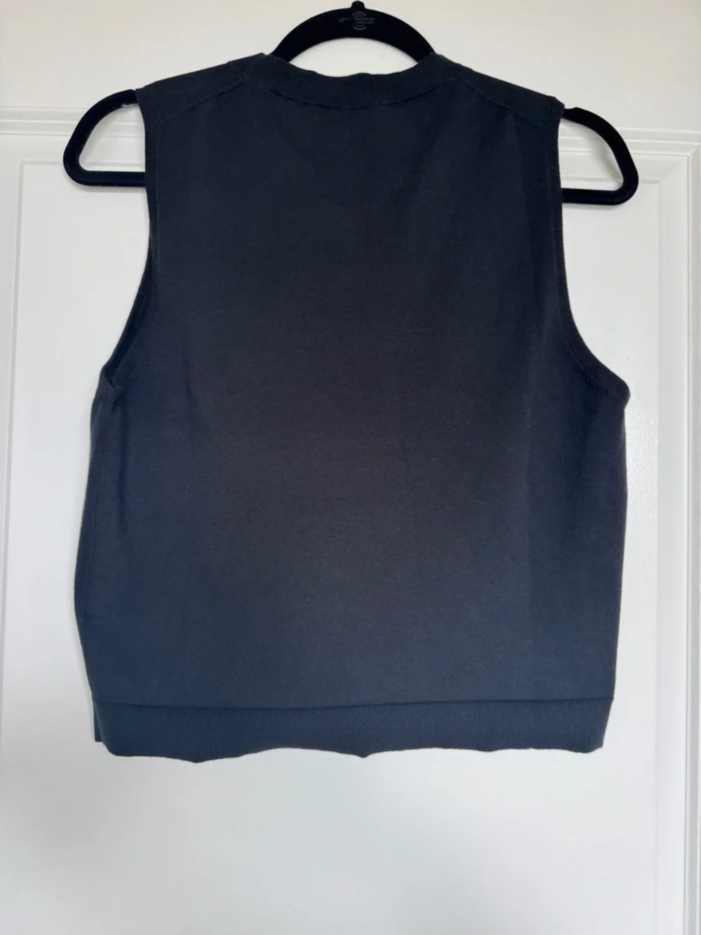 NWT! J. CREW Women’s Sweater Shell in Premium Ultra-Fine Cotton Blend Black Med
